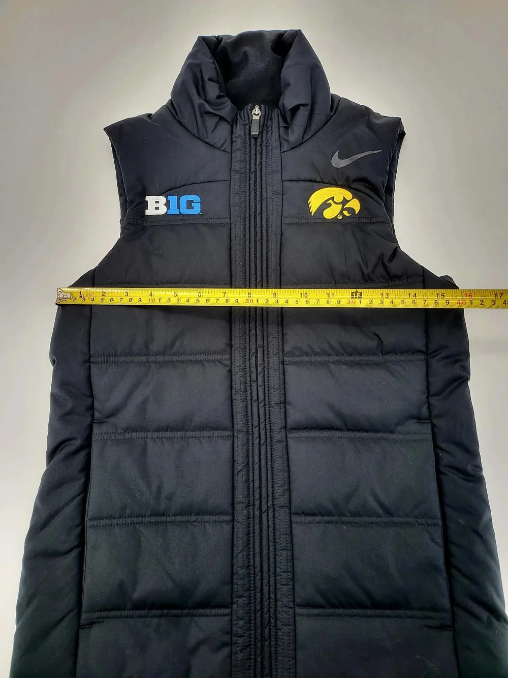 Nike Black Vest with Yellow Iowa and Blue B1G Accents